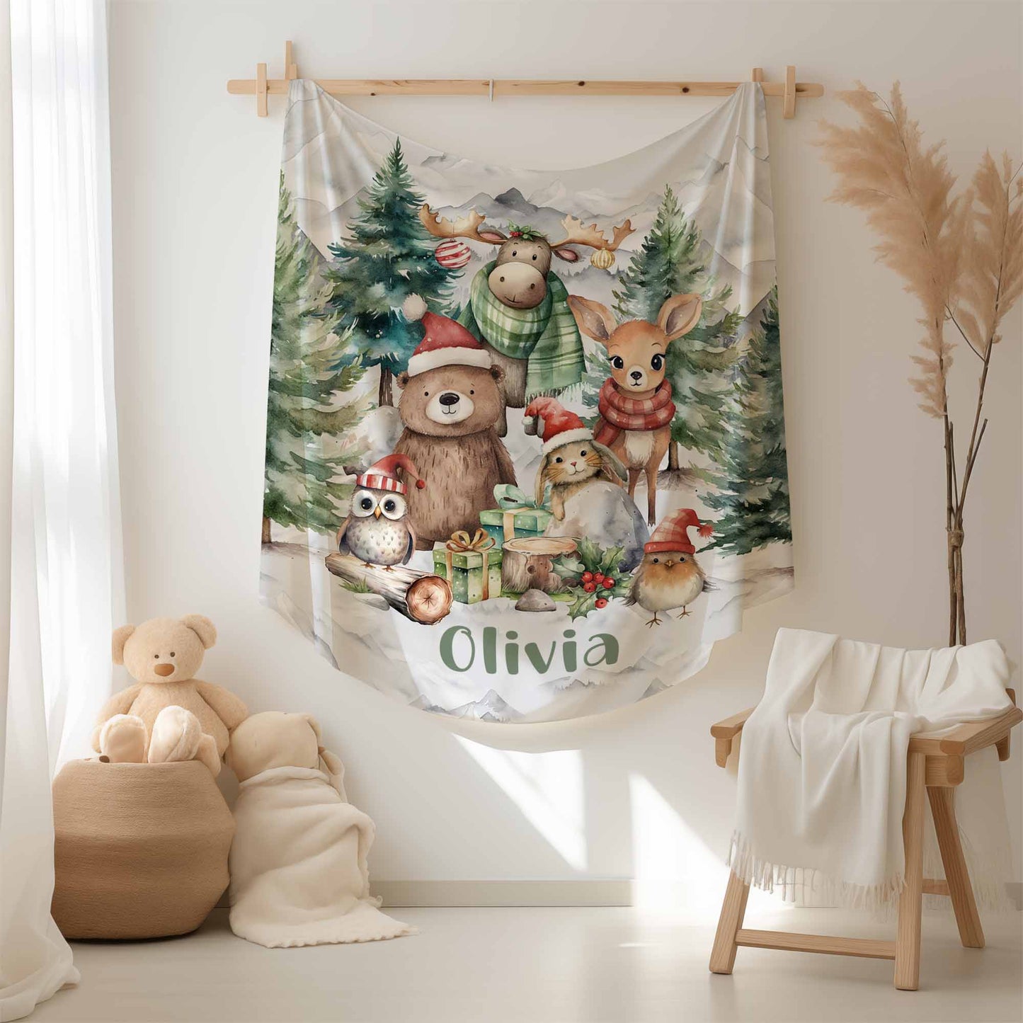 Christmas Animals Blanket