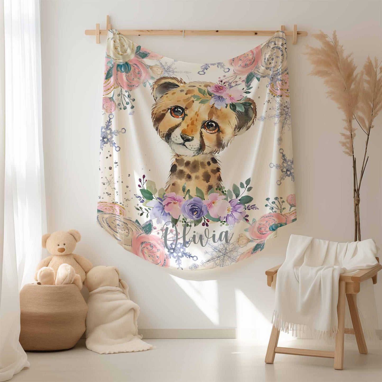 Leopard Baby Blanket