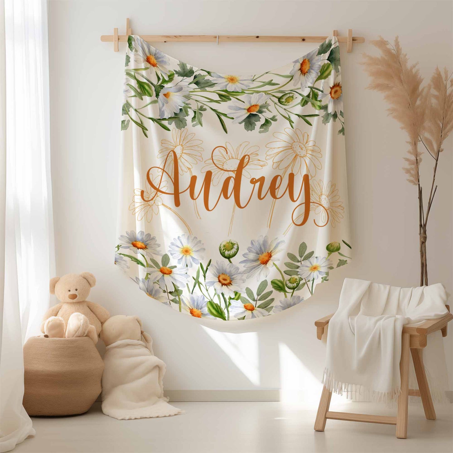 Daisy Floral Blanket