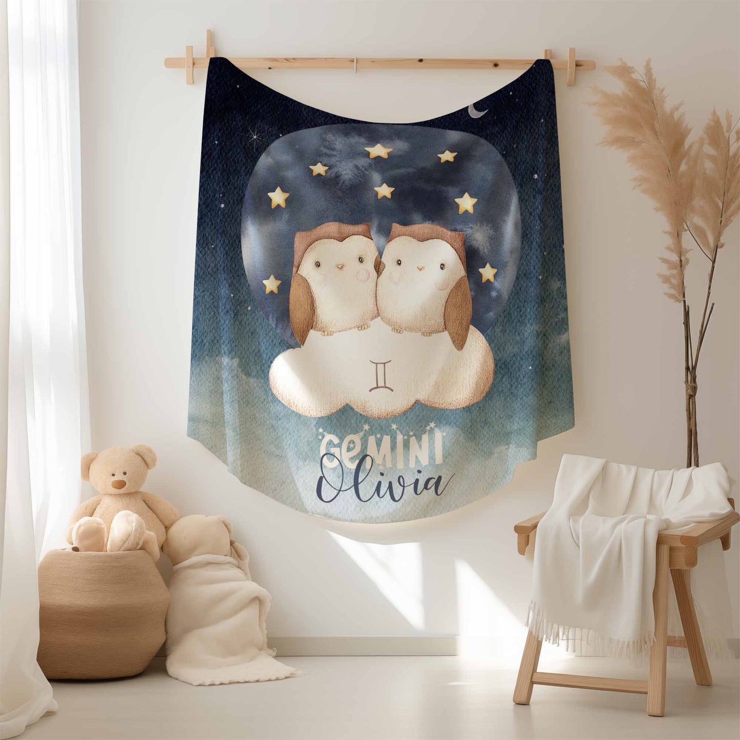 Gemini Zodiac Blanket