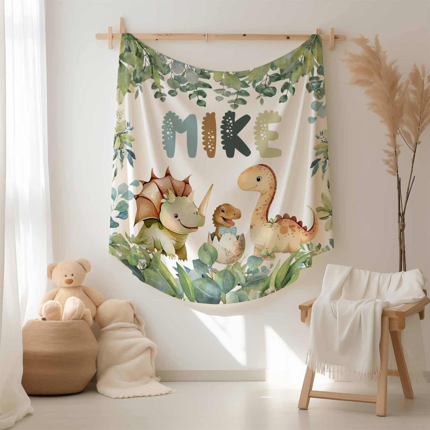 Baby Dinosaur Nursery Blanket