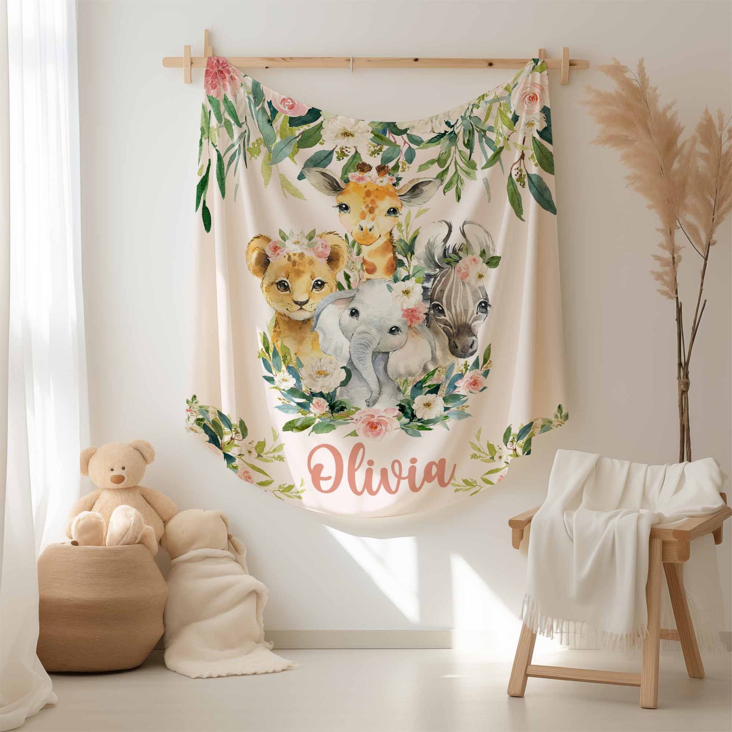 Safari Animals Blanket