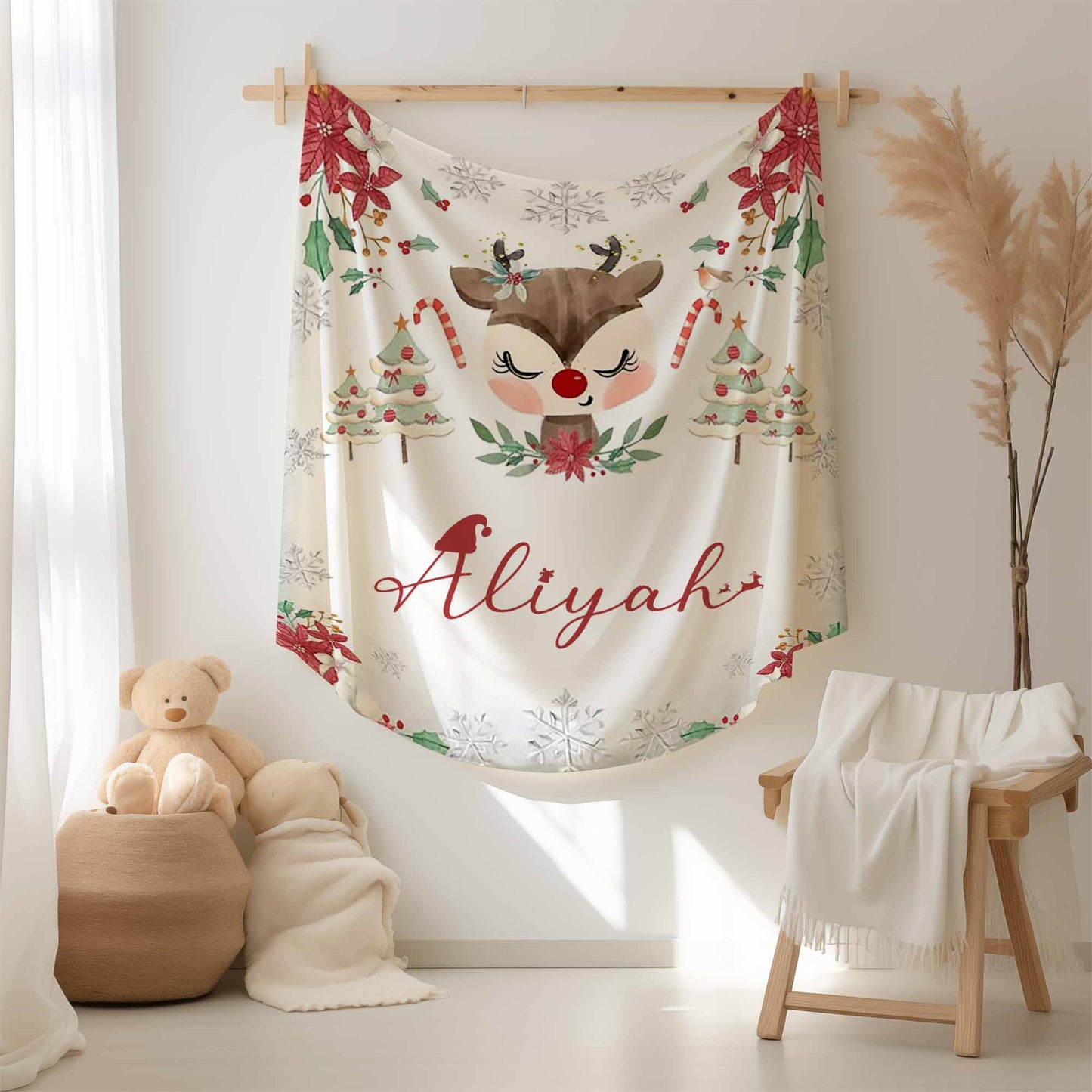 Christmas Reindeer Blanket