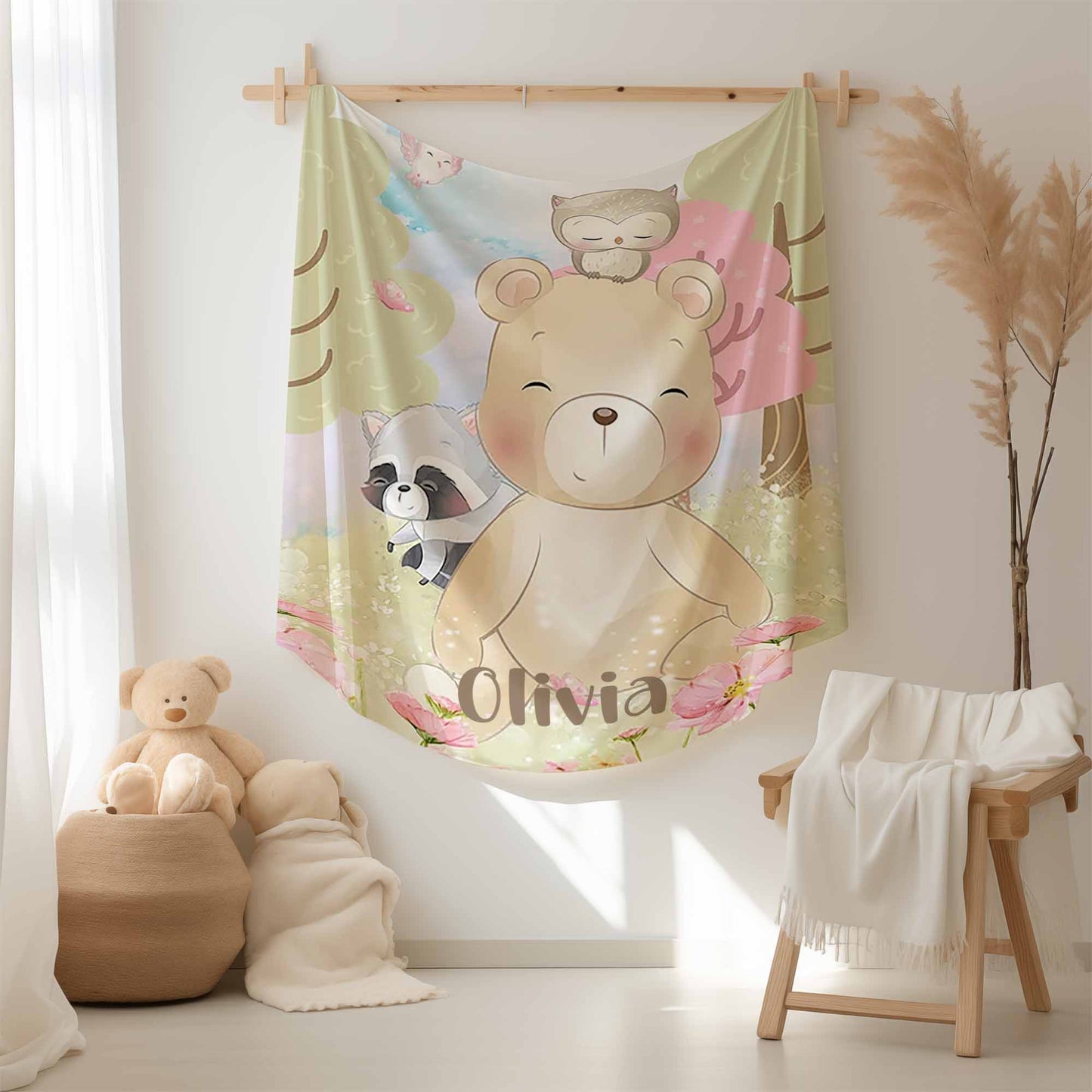 Woodland Bear Blanket