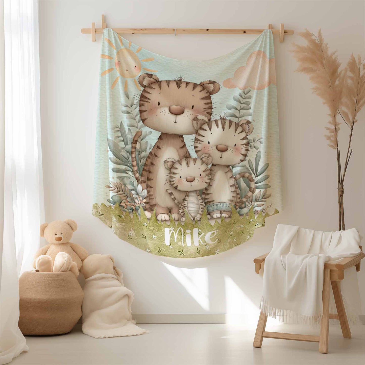 Tiger Family Blanket