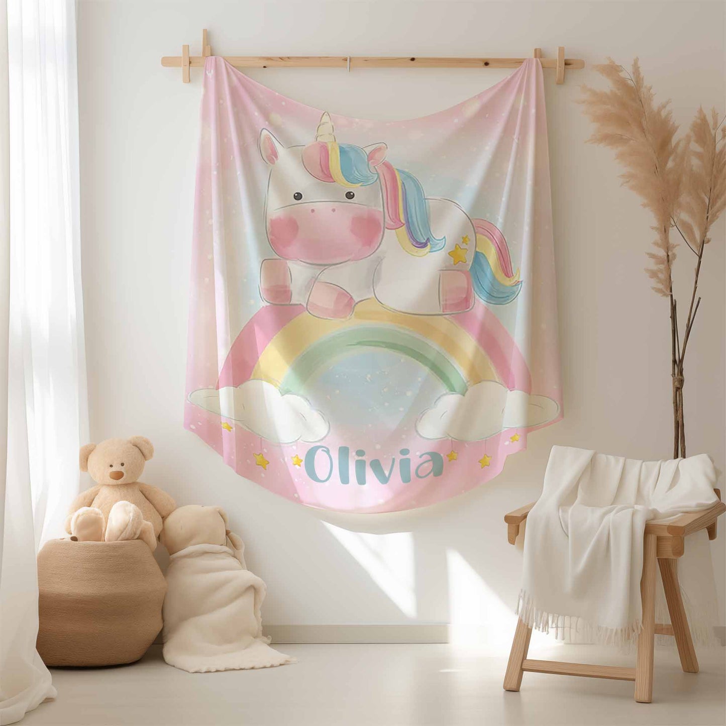 Rainbow Unicorn Blanket
