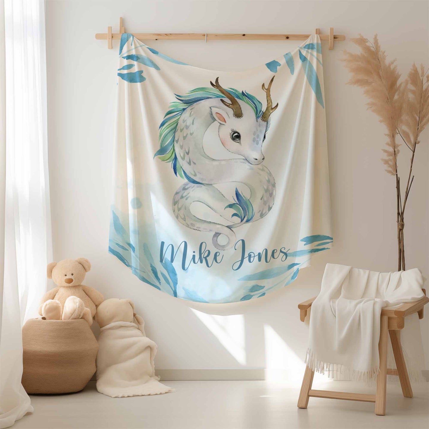 Dragon Floral Blanket