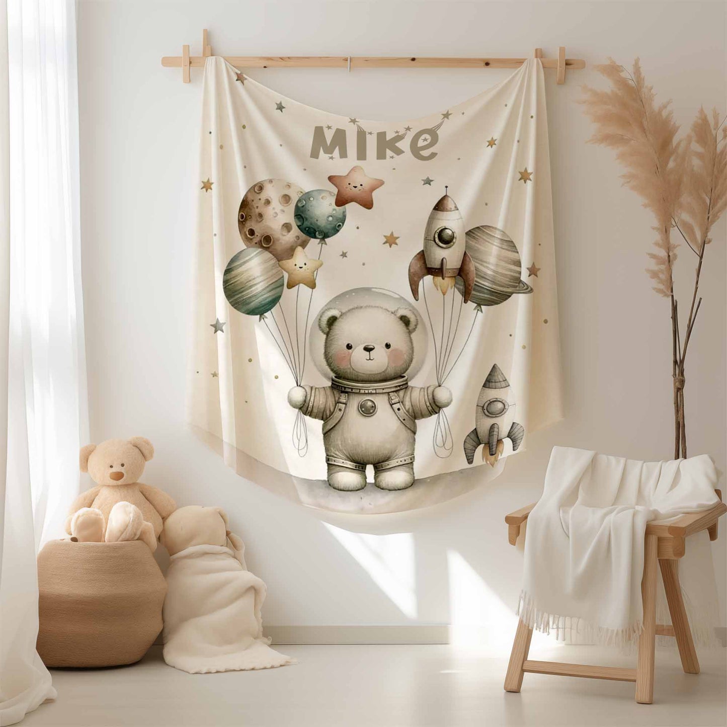 Astronaut Bear Blanket