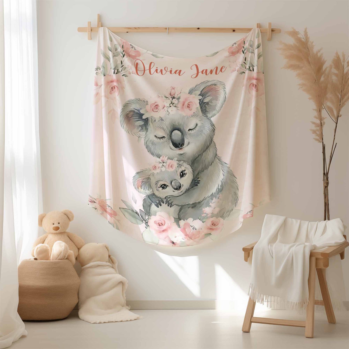Mom And Baby Koala Blanket