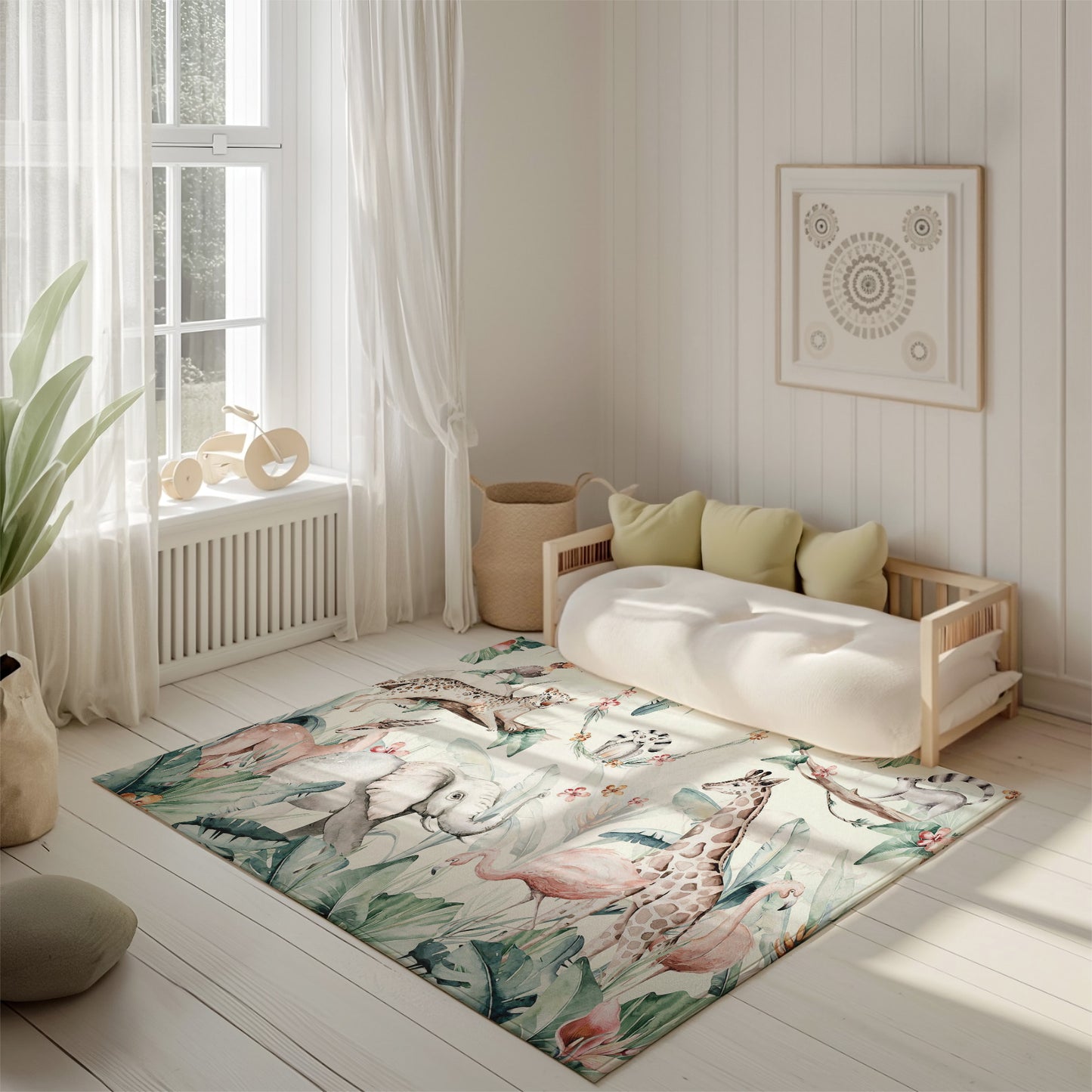 Safari Animals Playroom Rug