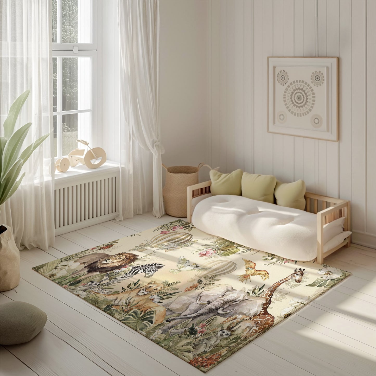 Safari Animals Playroom Rug