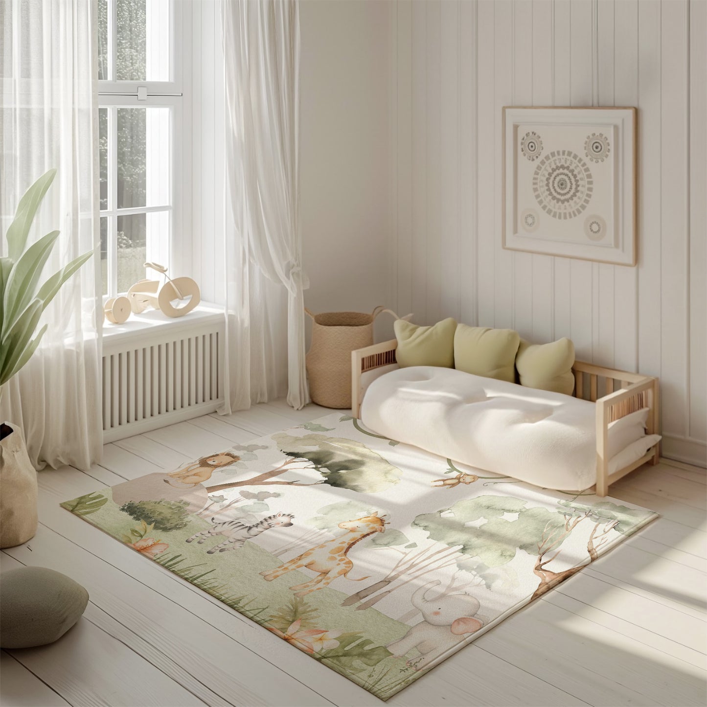 Safari Animals Nursery Rug