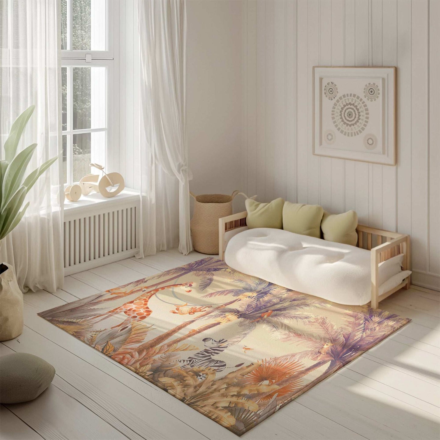 Safari Animals Nursery Rug