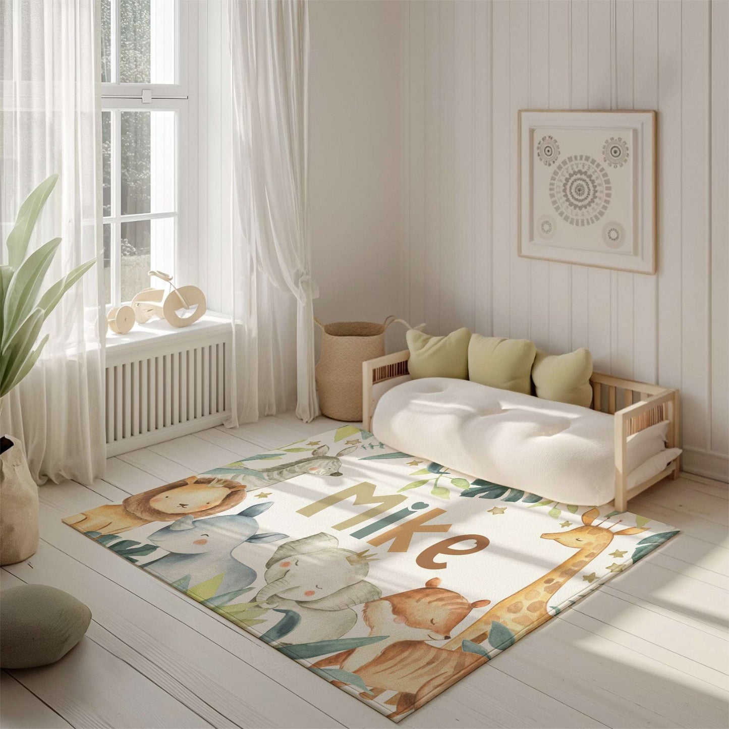 Safari Animals Nursery Rug