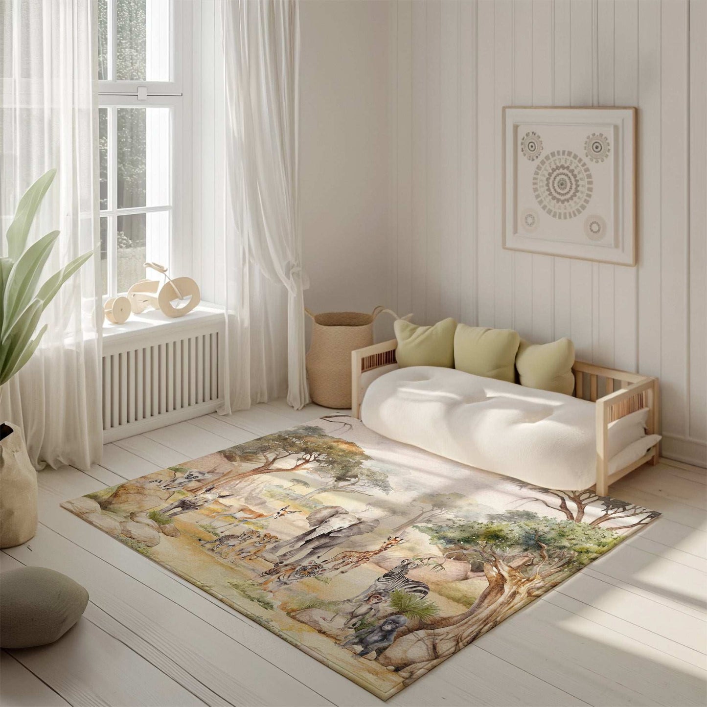 Safari Animals Playroom Rug