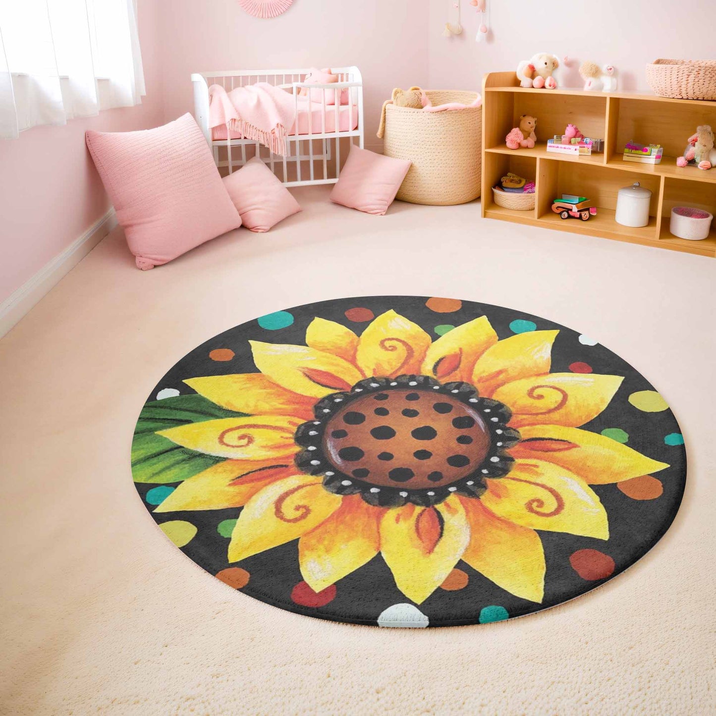 Sunflower Round Rug