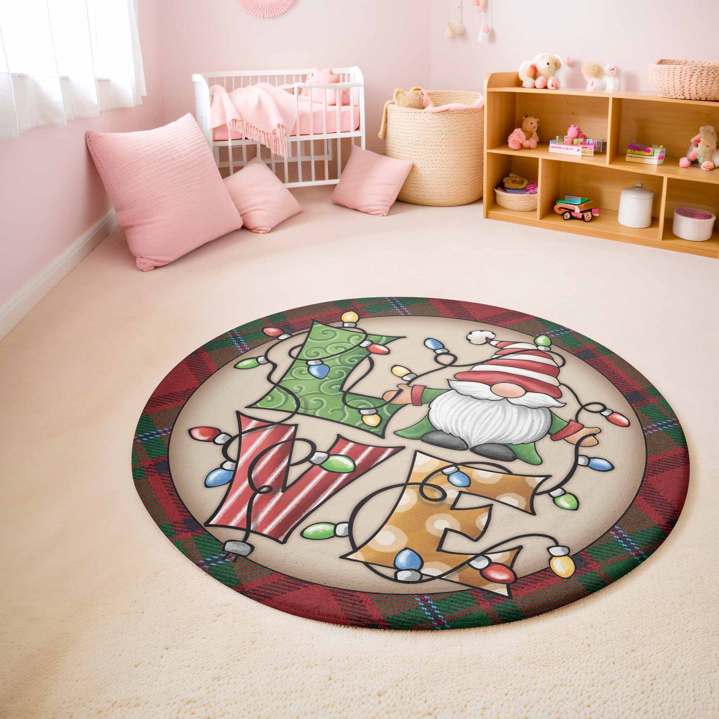 Love Christmas Round Rug