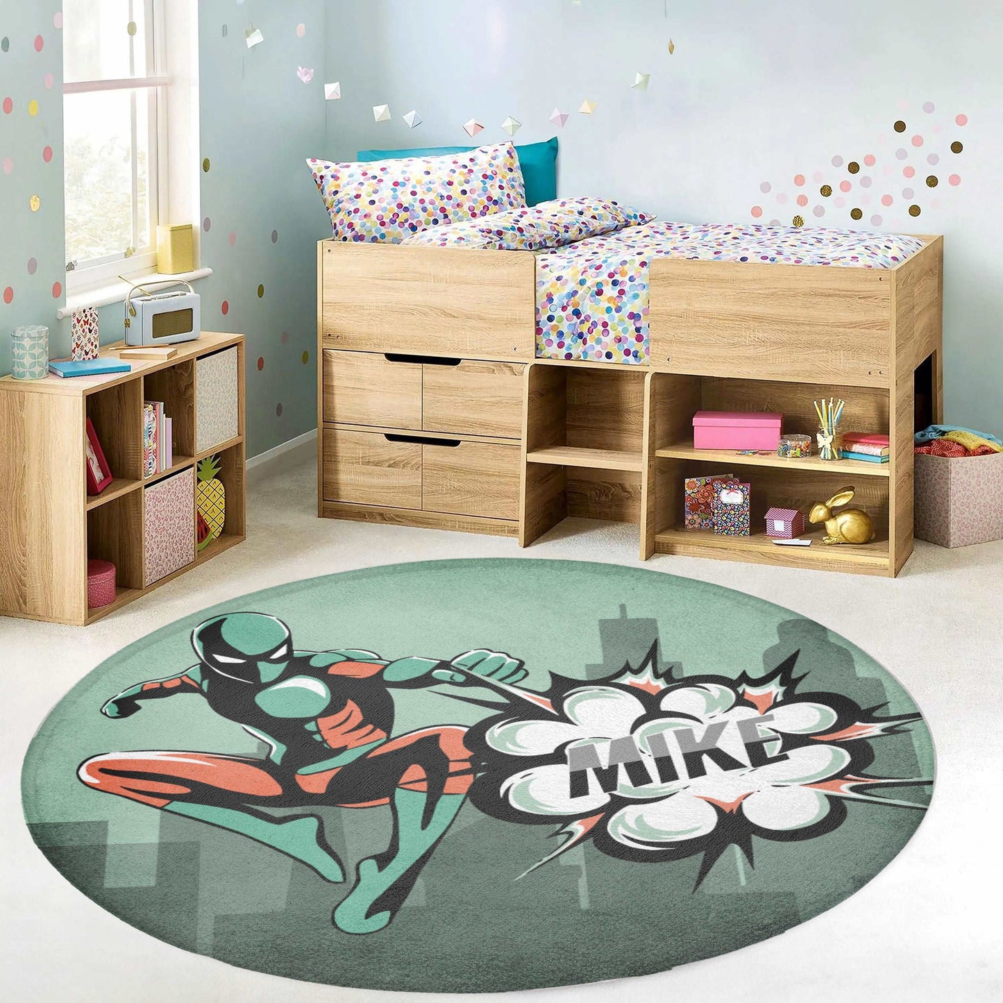 Superhero Round Rug