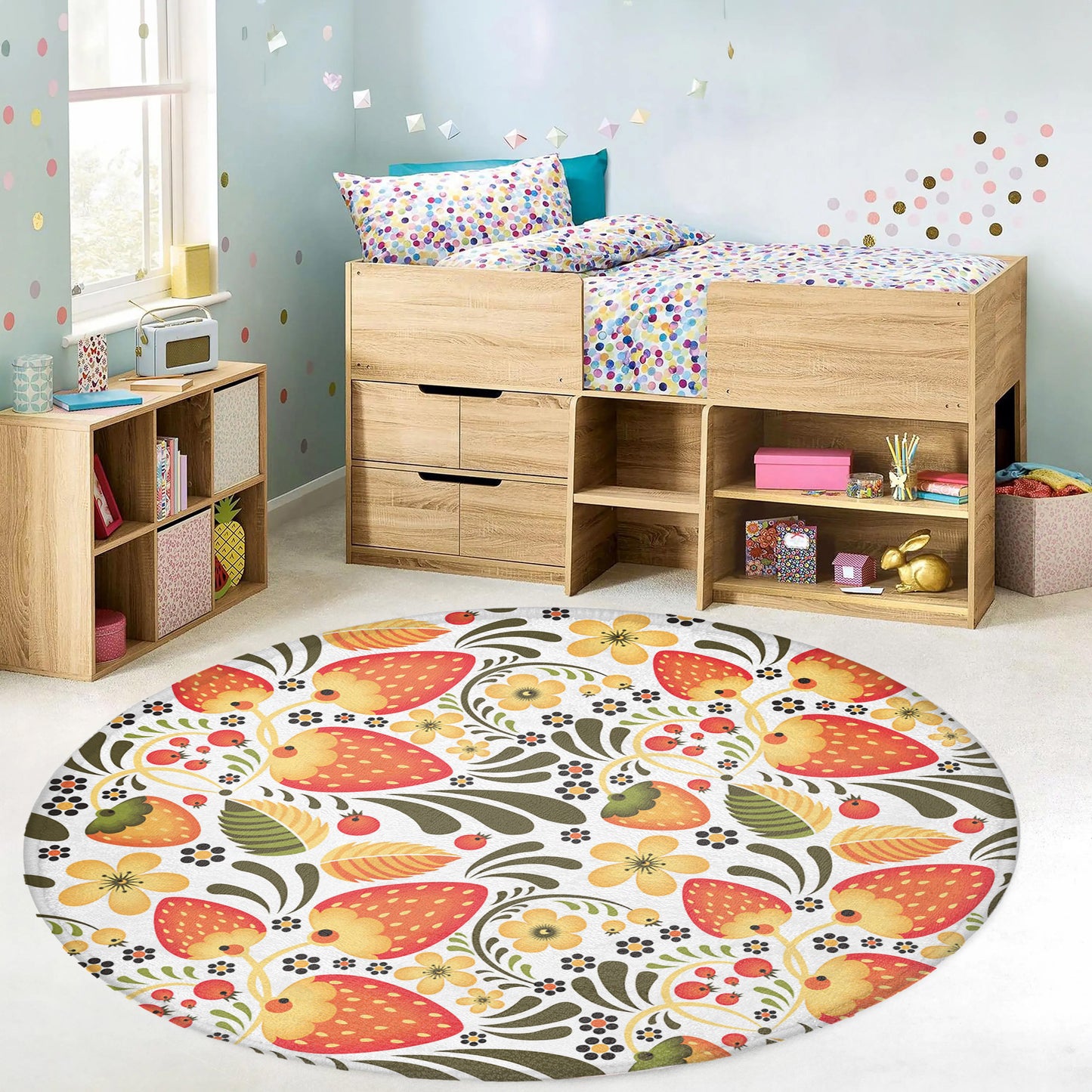 Strawberry Round Rug