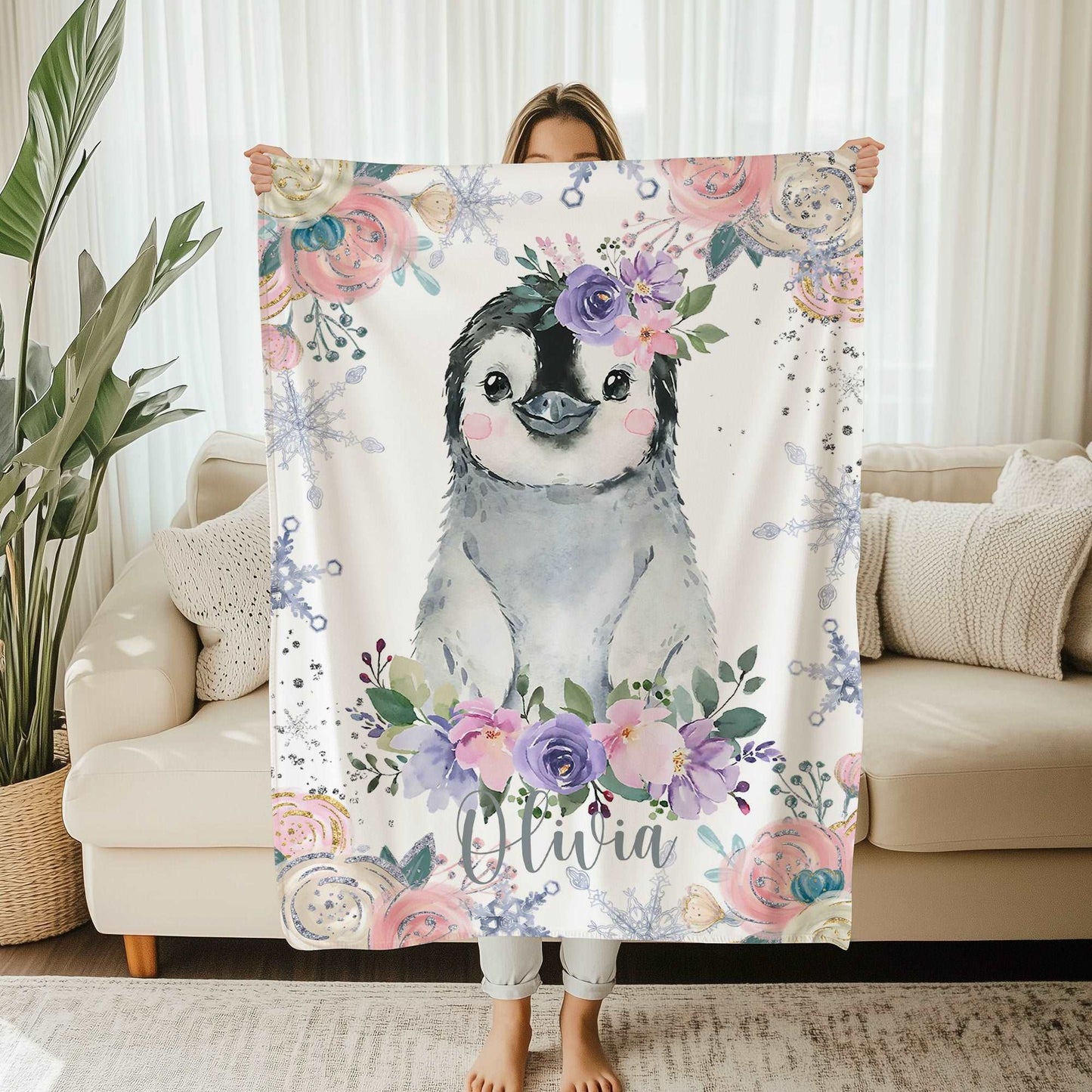 Penguin Baby Blanket