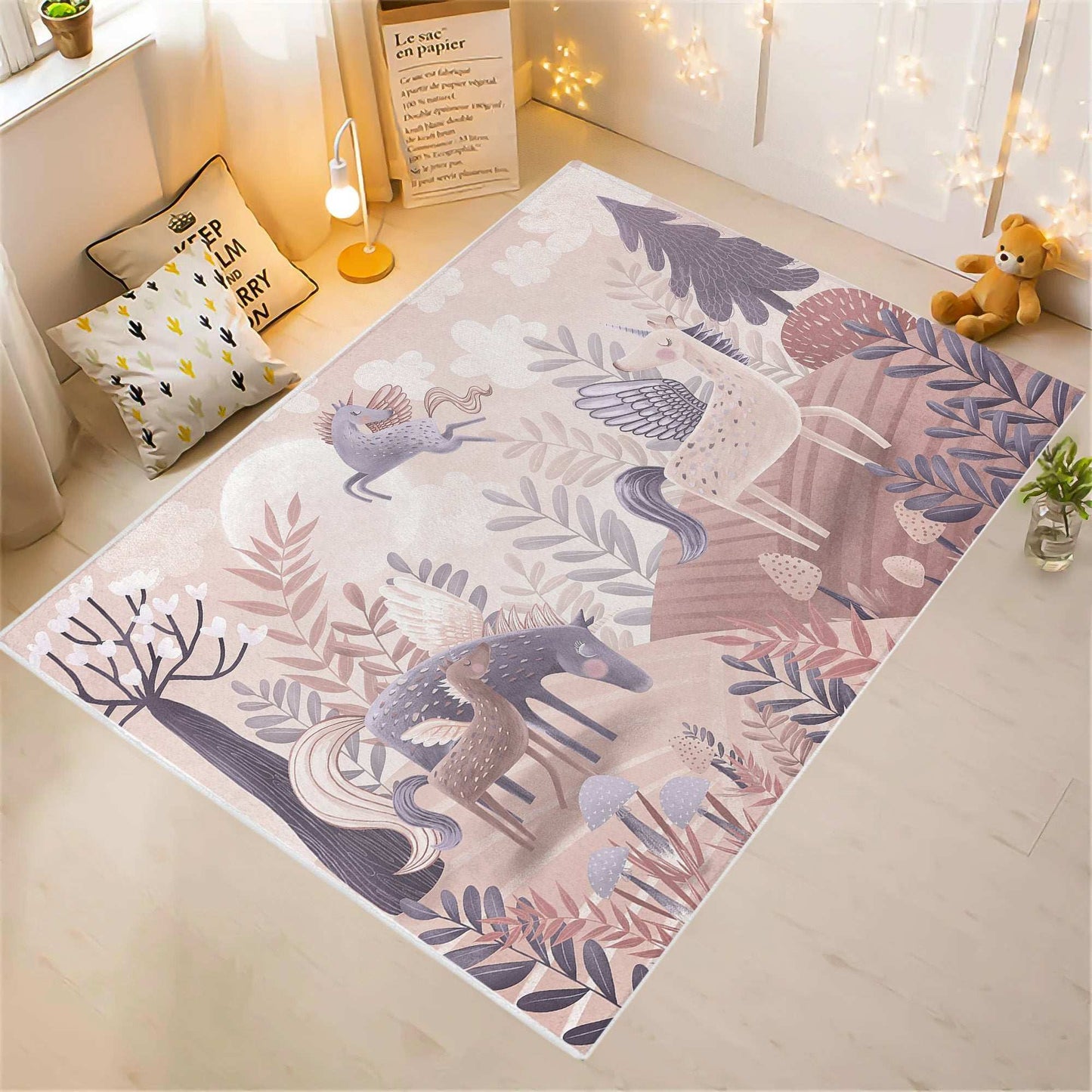 Little Unicorn Nursery Rug