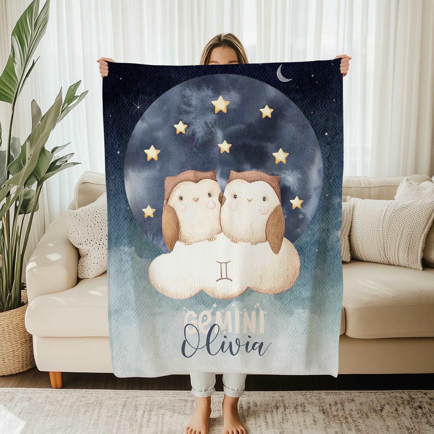 Gemini Zodiac Blanket