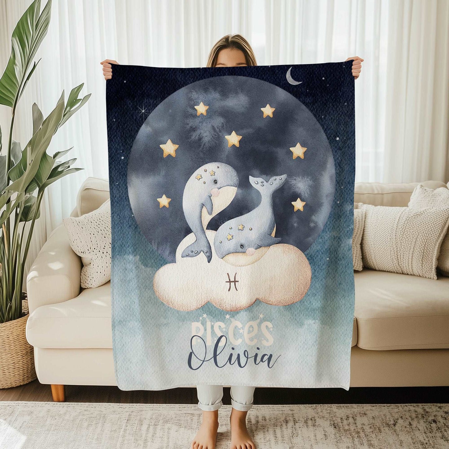 Pisces Zodiac Blanket