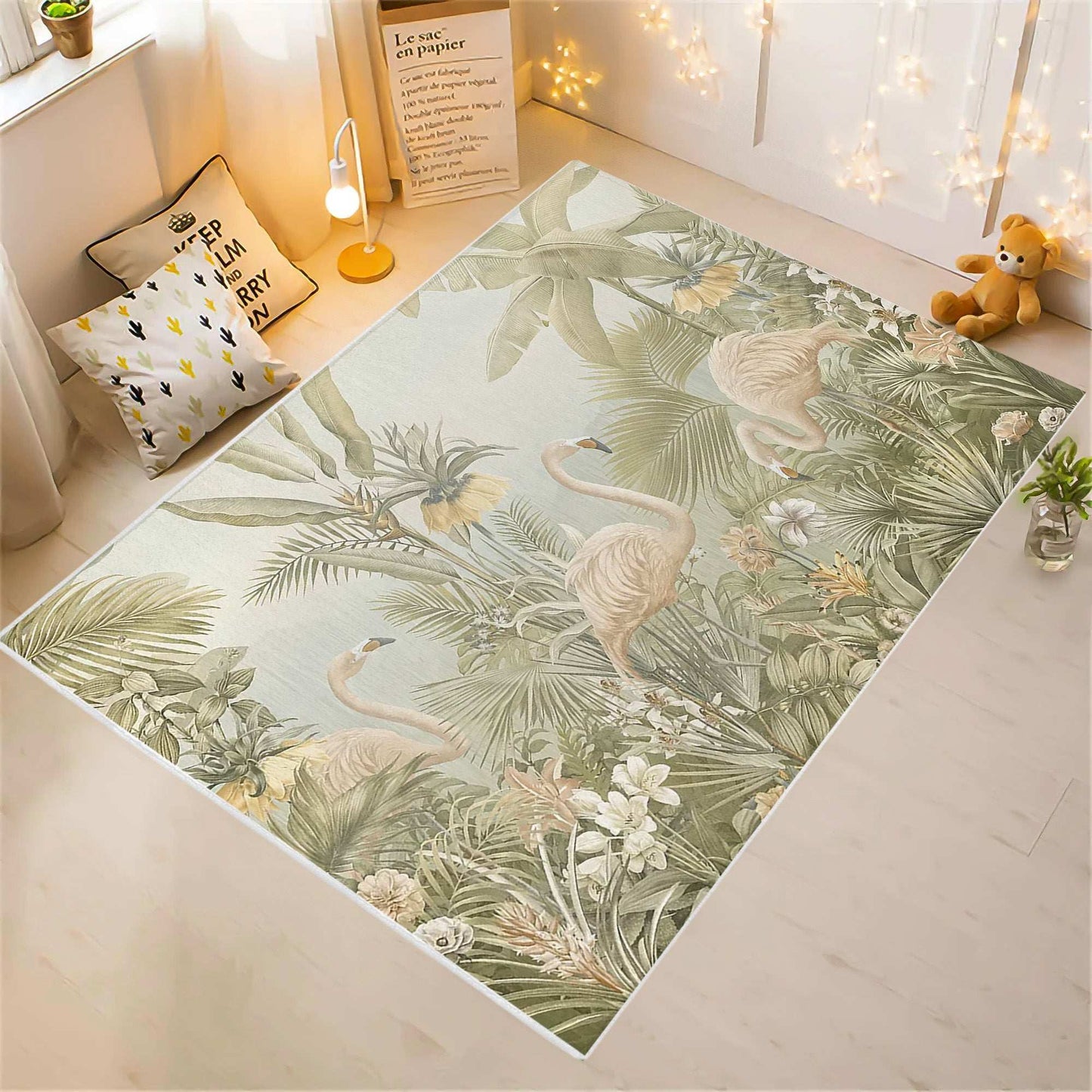 Tropical Flamingo Rug