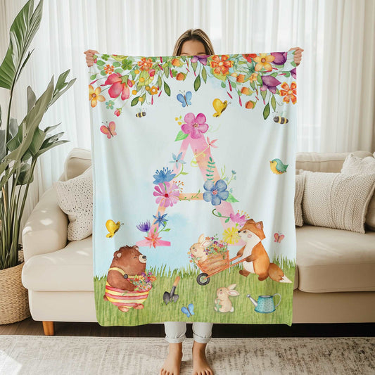 Floral Animals Blanket