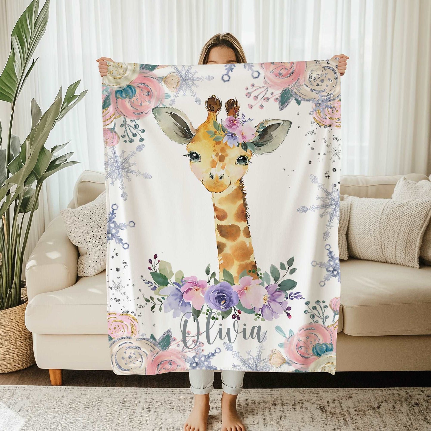 Giraffe Baby Blanket