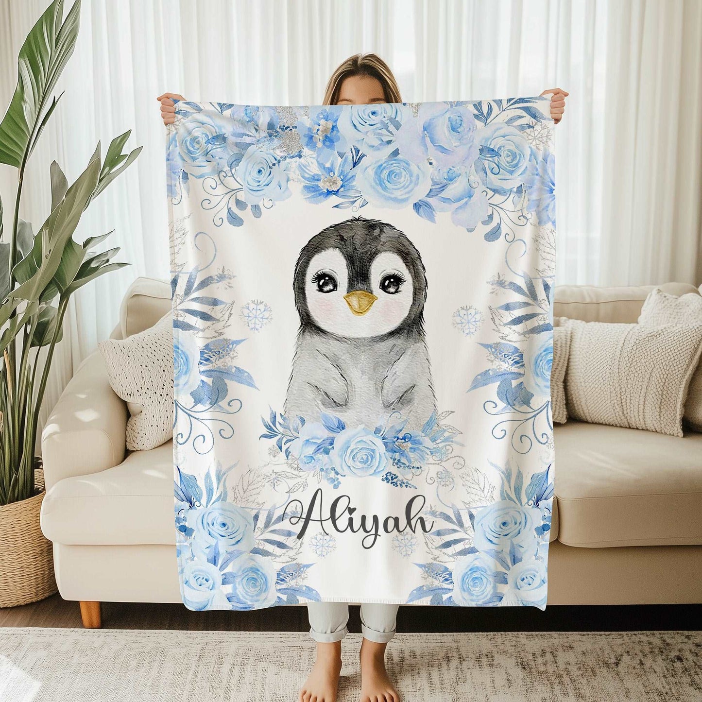 Penguin Baby Blanket