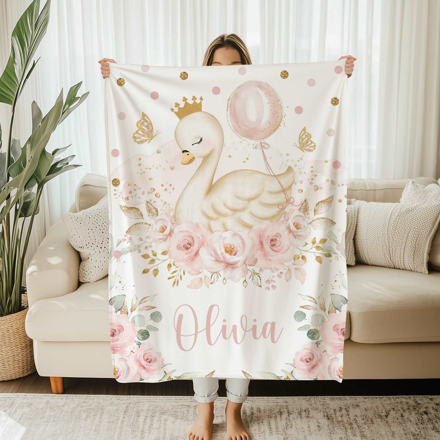 Baby Swan Blanket