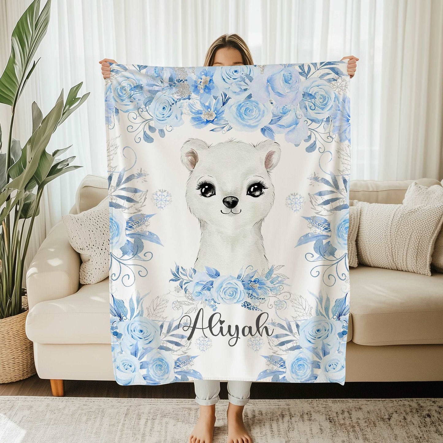 Polar Bear Baby Blanket