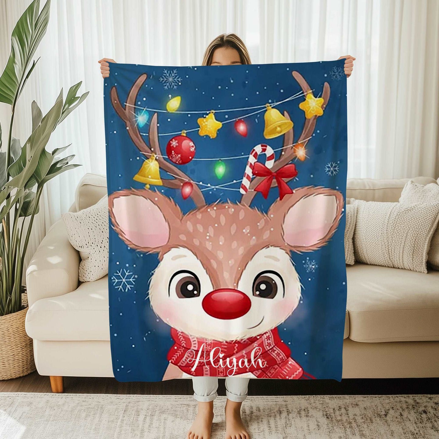 Christmas Reindeer Blanket
