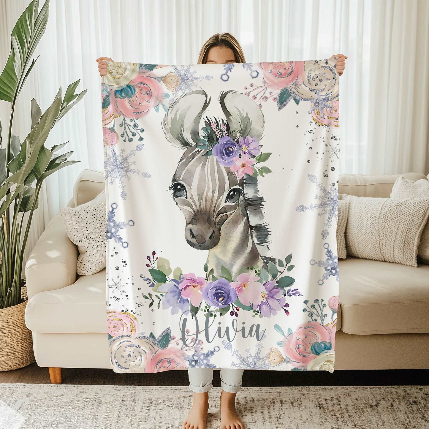 Zebra Baby Blanket
