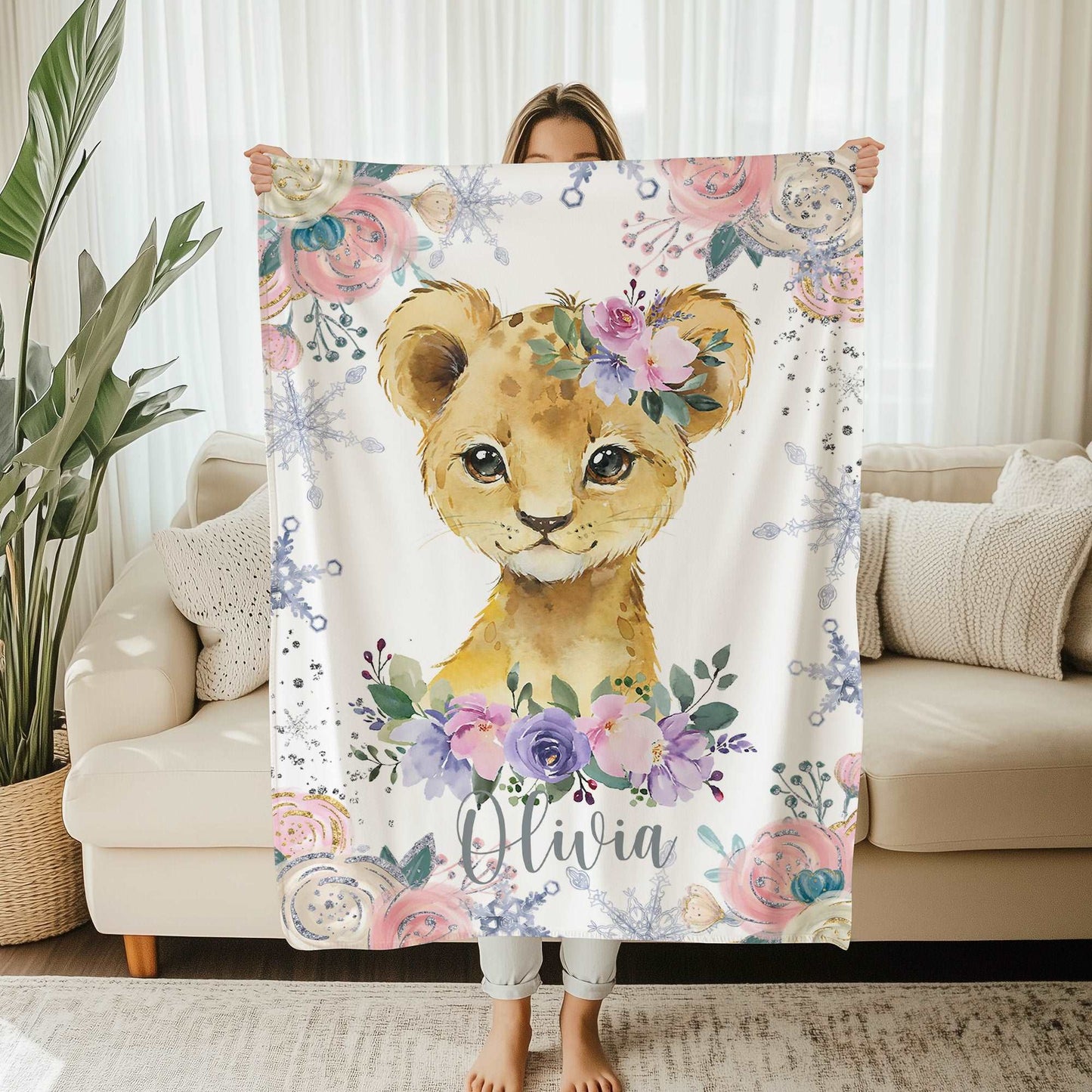 Lion Baby Blanket