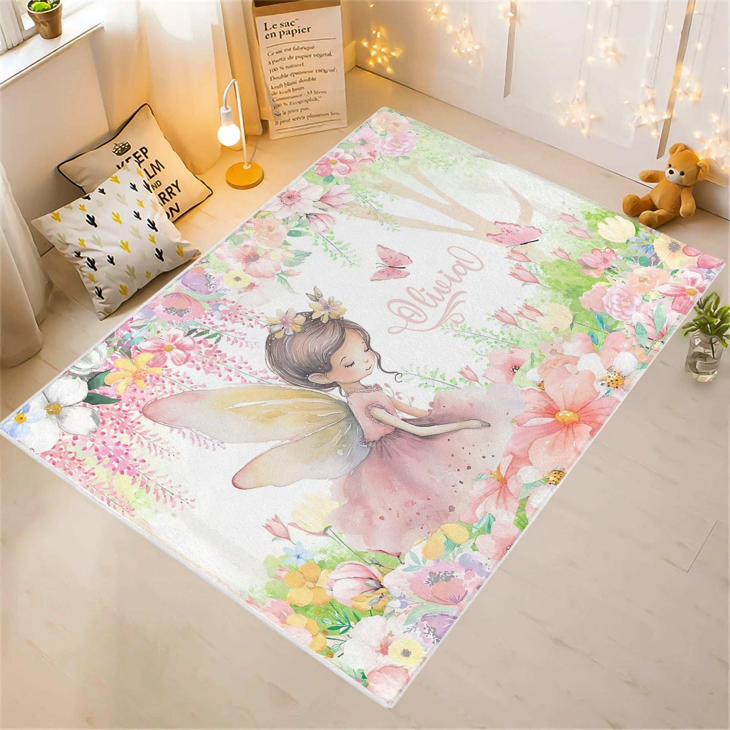 Magical Forest Fairy Nursery Rug