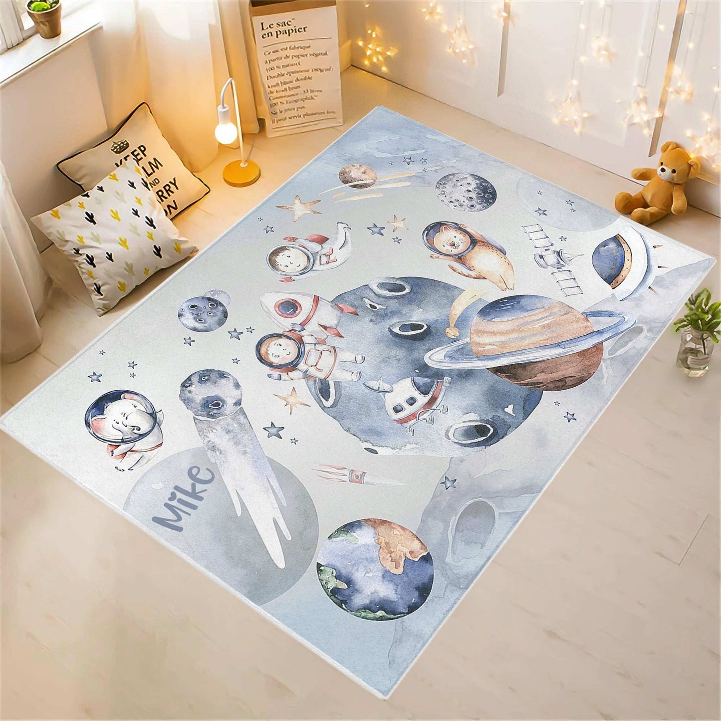 Astronaut Space Playroom Rug