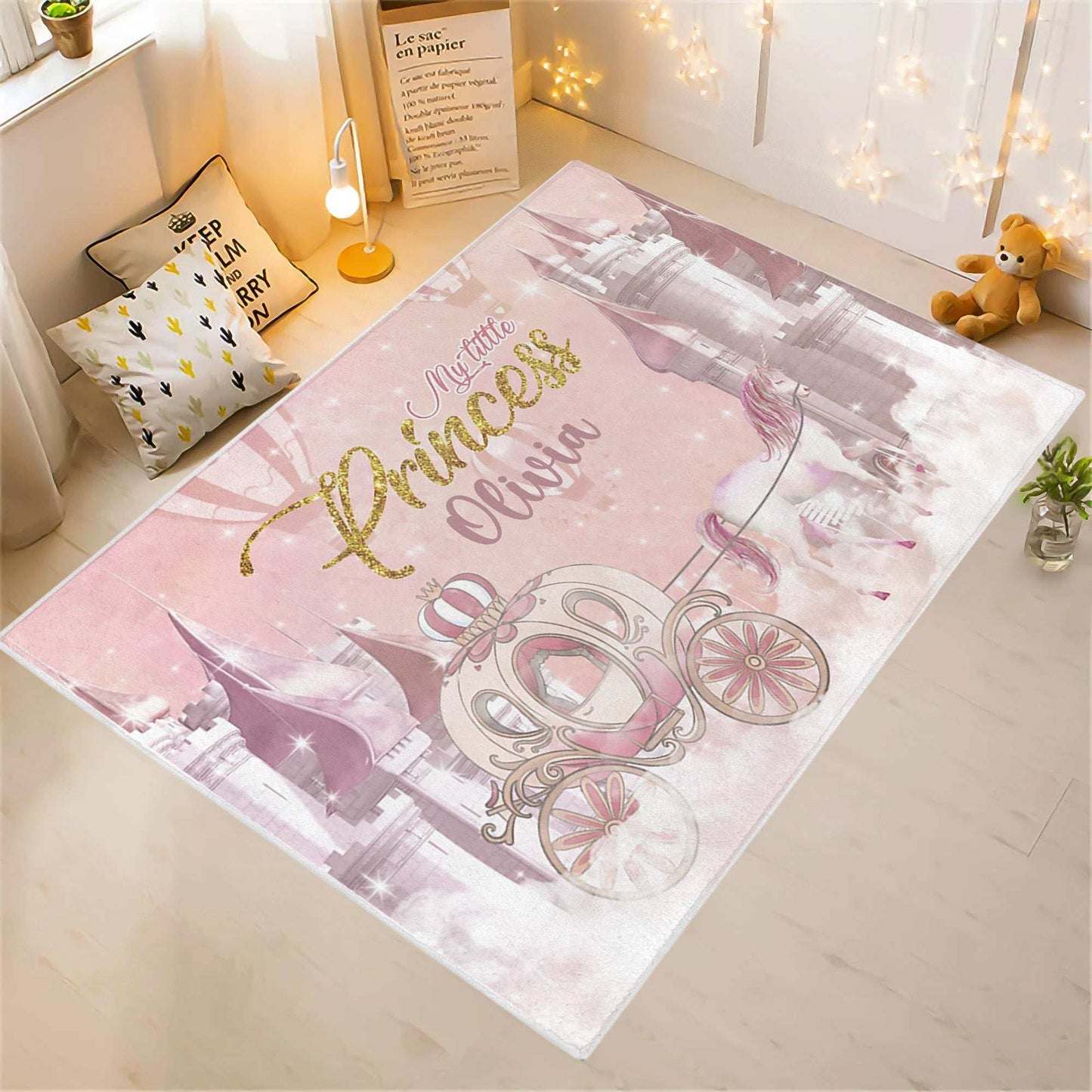 Little Princess Castle Nursery Rug