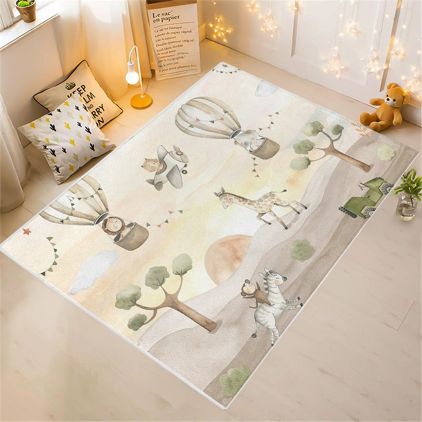 Safari Animals And Friends Rug