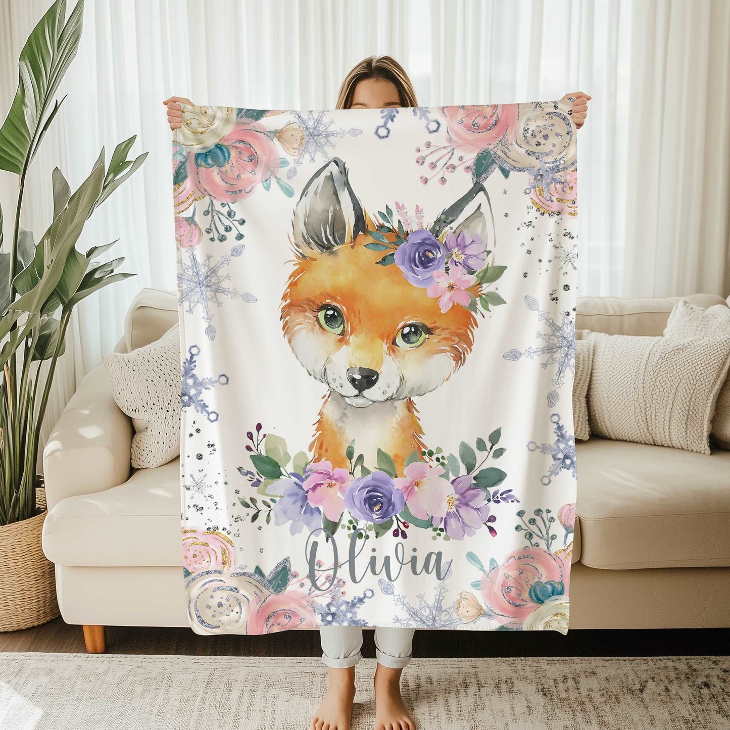 Fox Baby Blanket