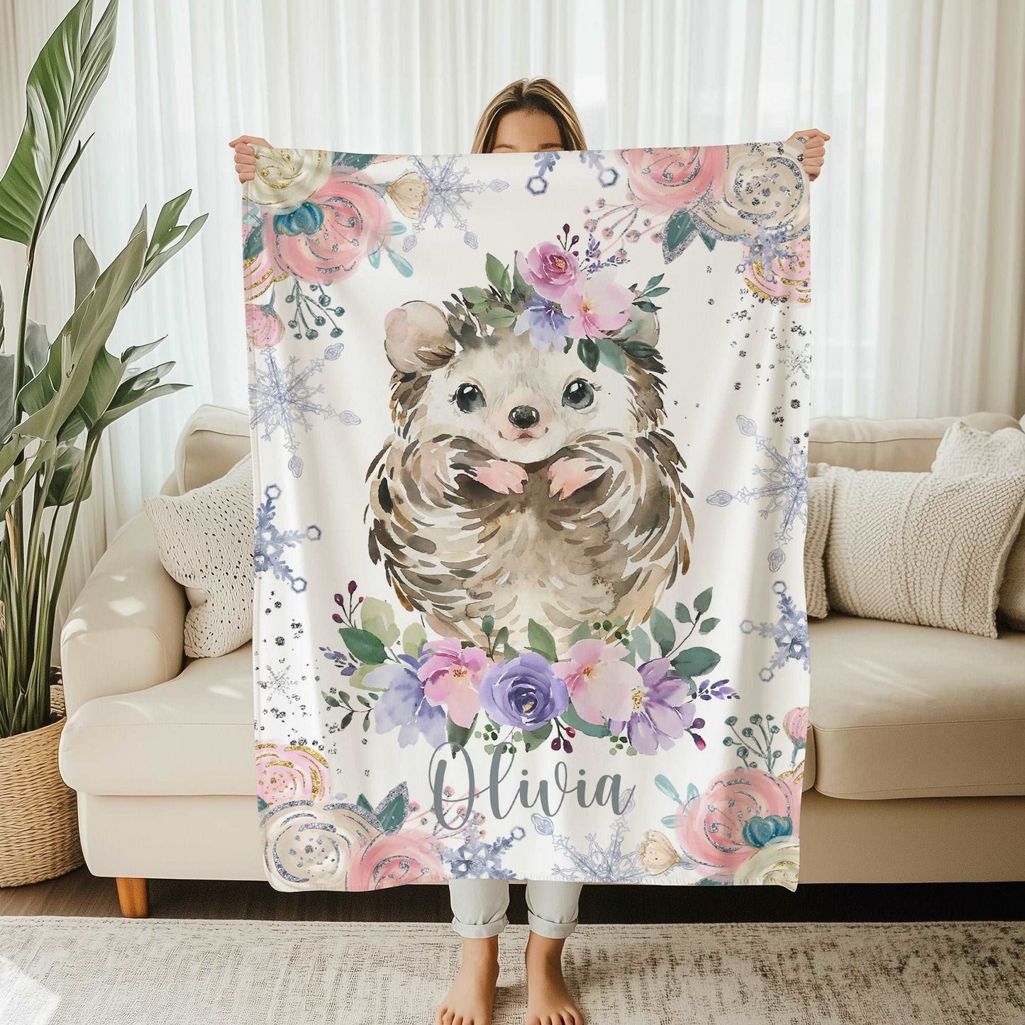 Hedgehog Baby Blanket