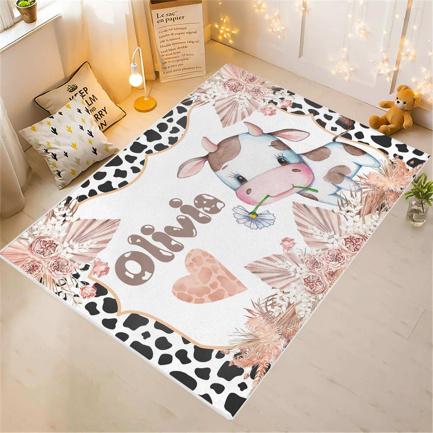 Baby Cow Nursery Rug