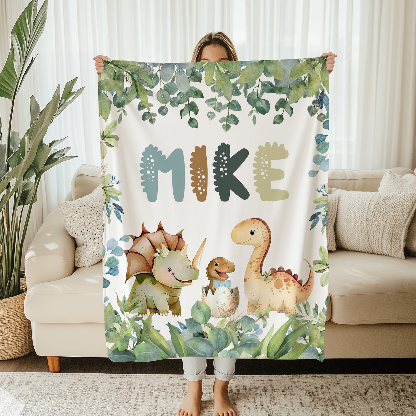 Baby Dinosaur Nursery Blanket
