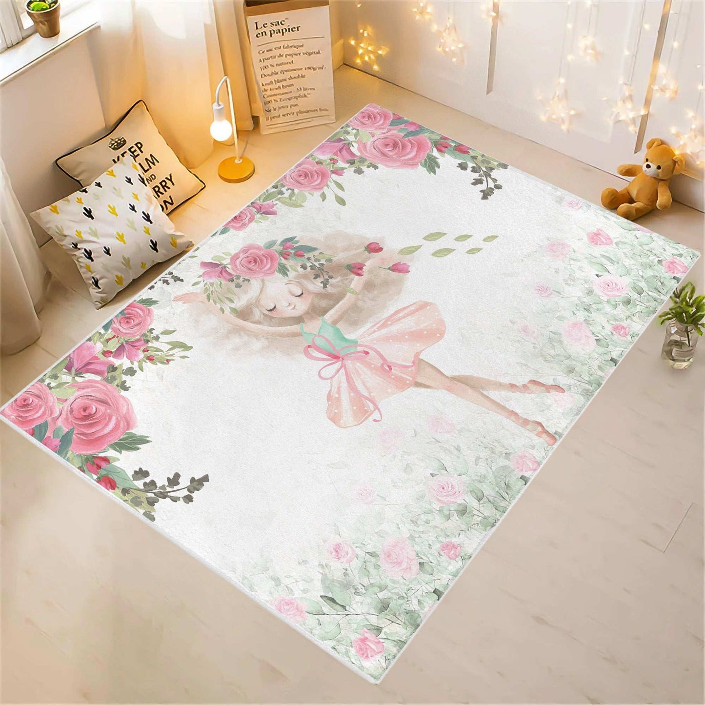 Ballerina Girl Playroom Rug