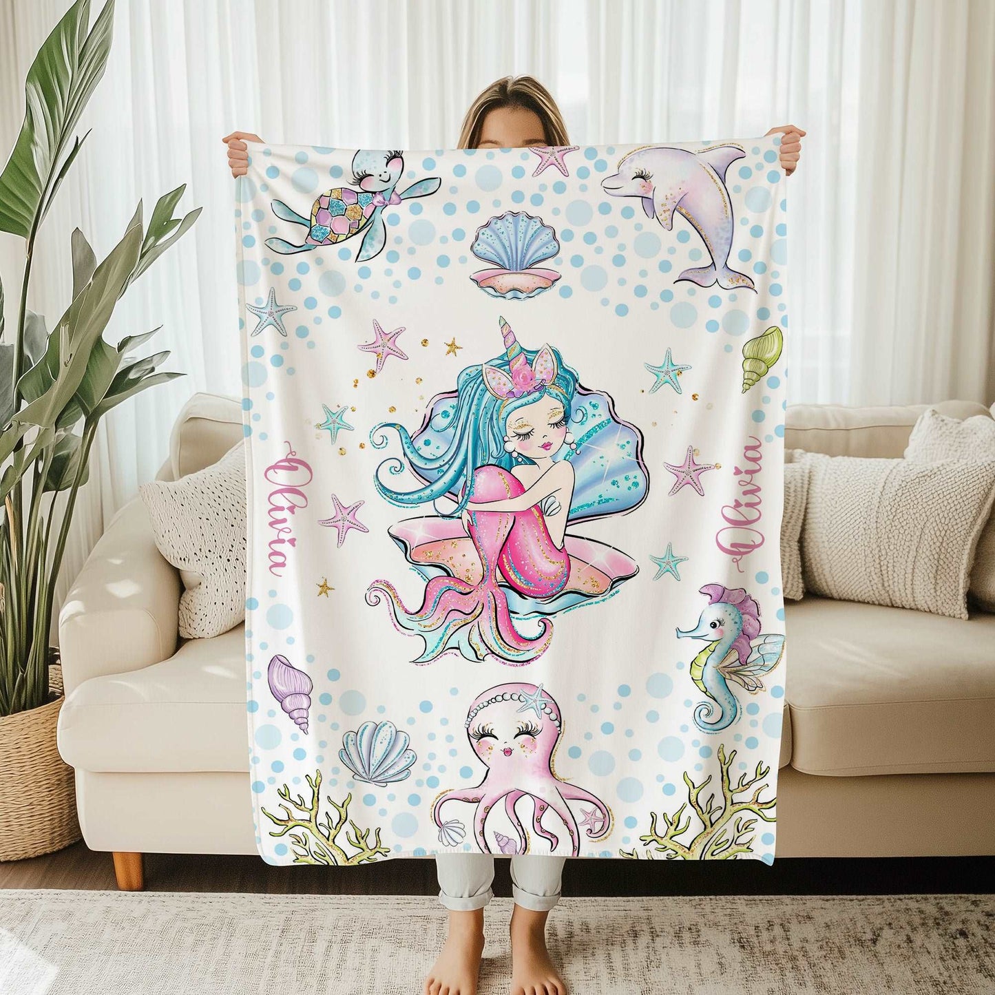 Sea Mermaid Blanket