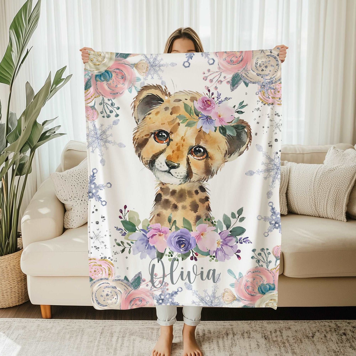 Leopard Baby Blanket