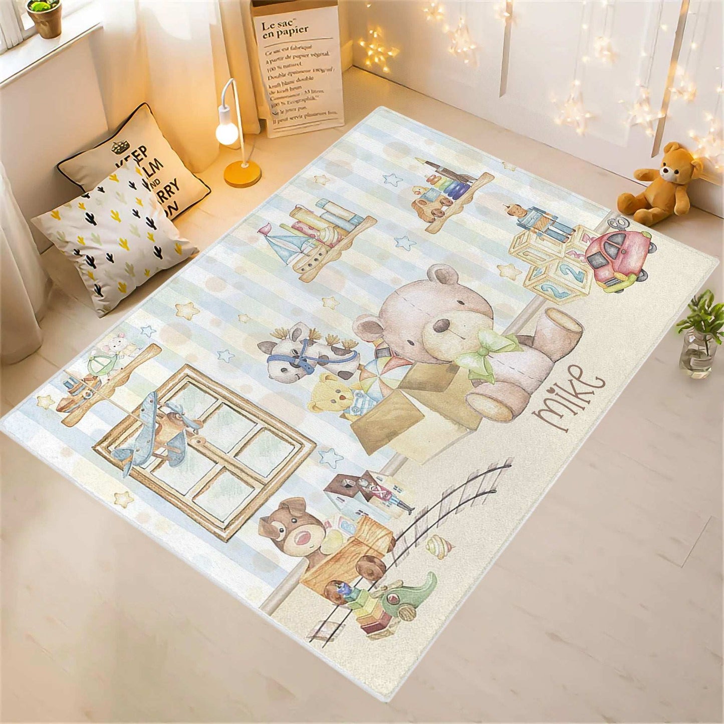 Teddy Bear Toy Nursery Rug