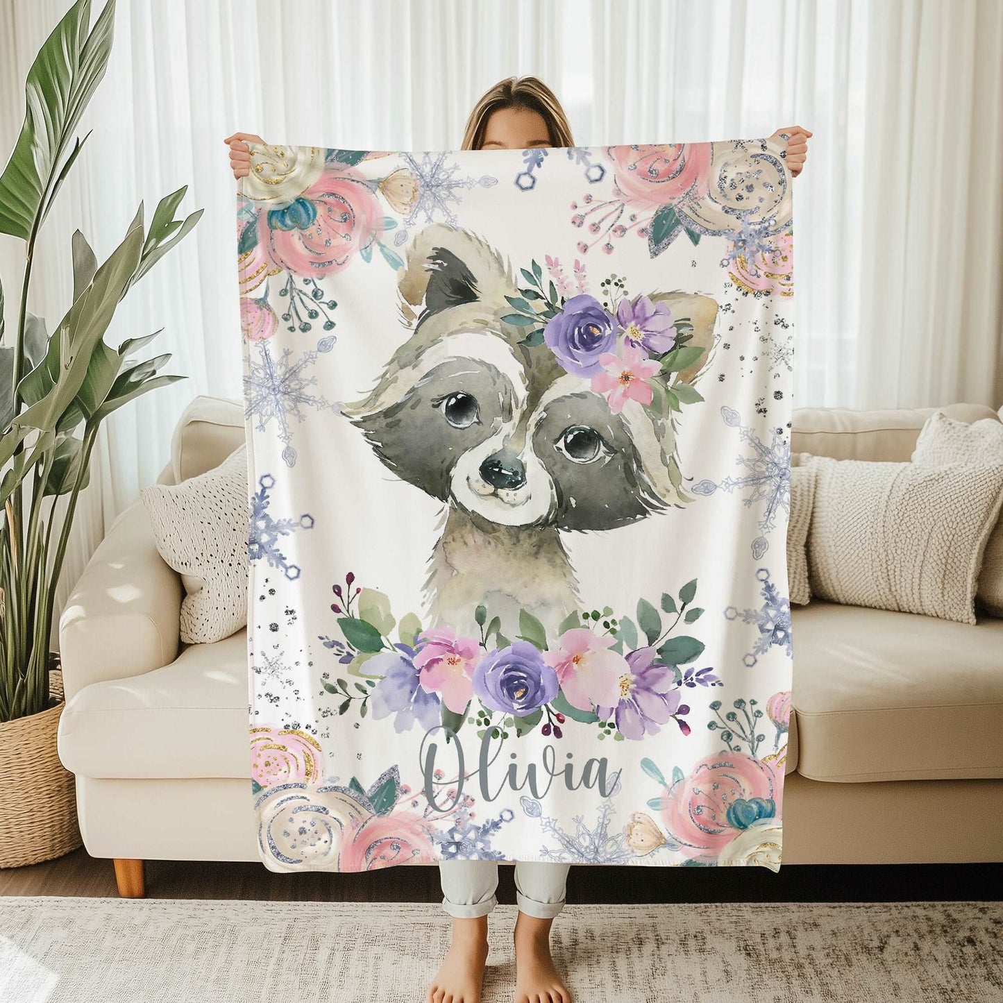 Raccoon Baby Blanket