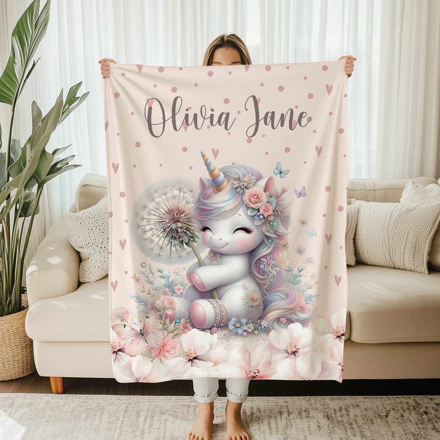 Unicorn Nursery Blanket